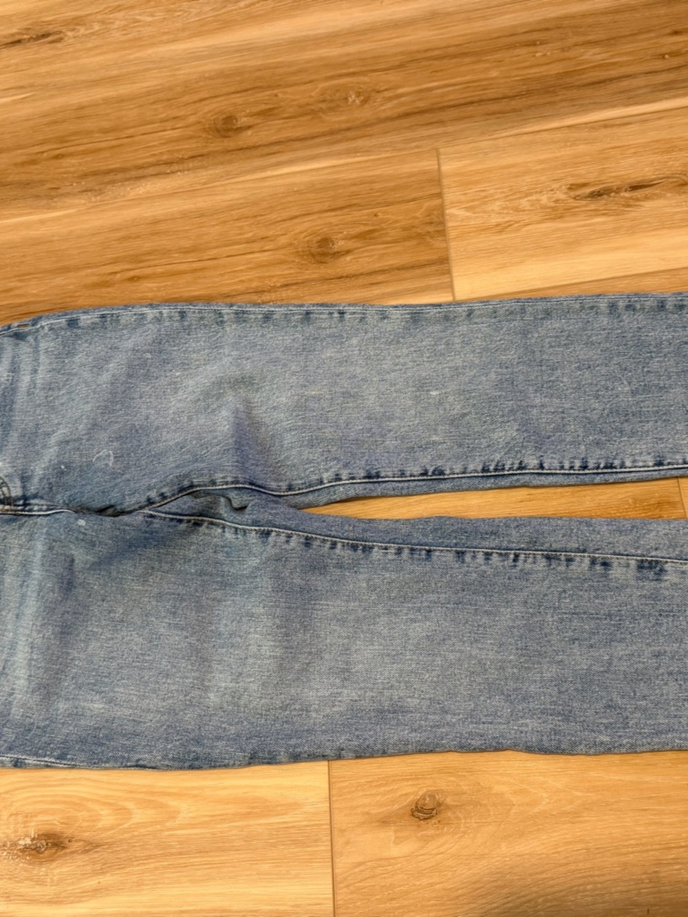 H&M Light Blue Denim Jeans with Golden Stitching